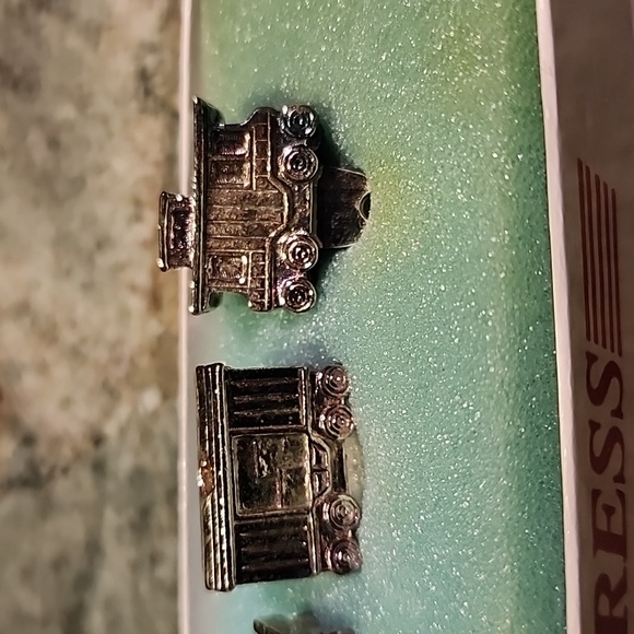 Silver Plated Railroad Car Birthday Candle Holders by Lunt - Picture 4 of 9